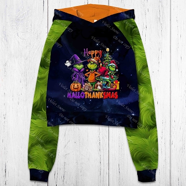 Happy HalloThanksMas Grinch Panel